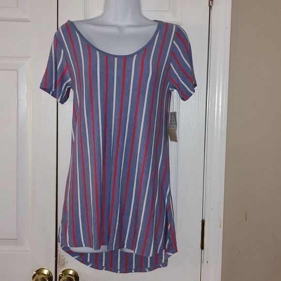 LulaRoe striped classic tunic Sz XXS - Picture 1 of 5